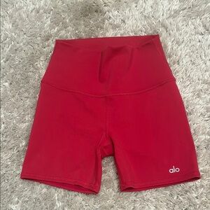 ALO Yoga Magenta Red Shorts